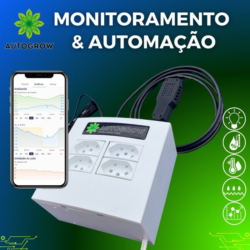 autogrow automatizado automático controle vpd